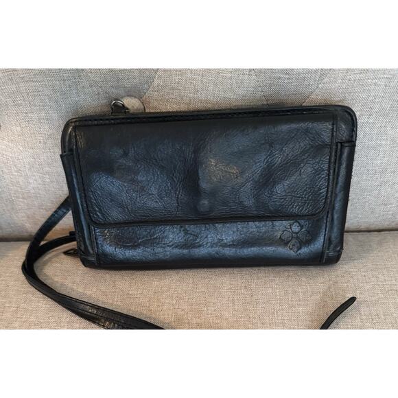 Patricia Nash Small Purse Azario Organizer Wallet Black Leather - Picture 1 of 13